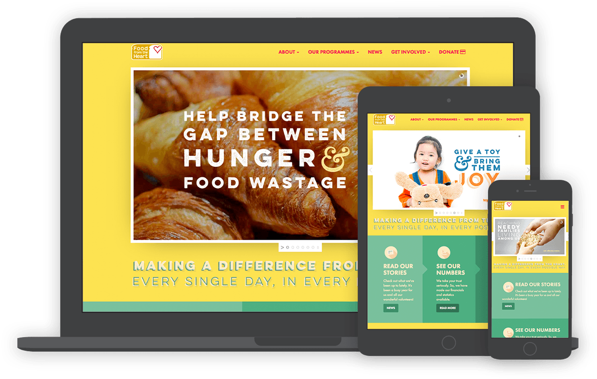 Food From The Heart screens